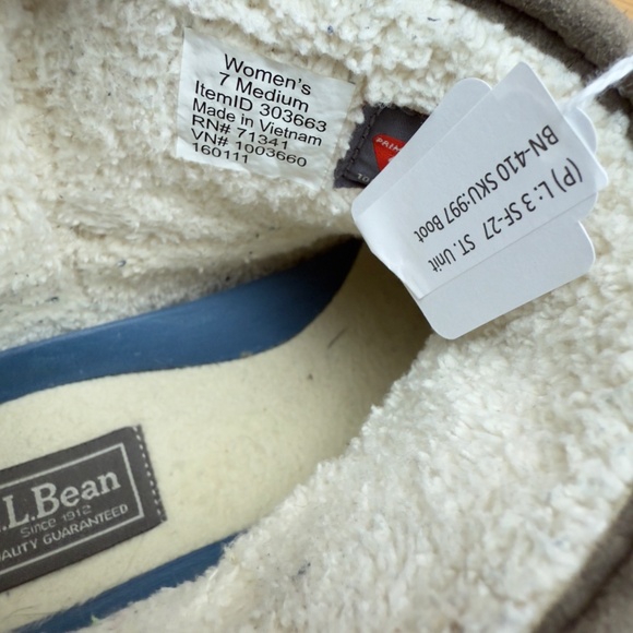 LL Bean Womens Size 7 Mountain Lodge Olive Green Ankle Snow Boots - Picture 9 of 9